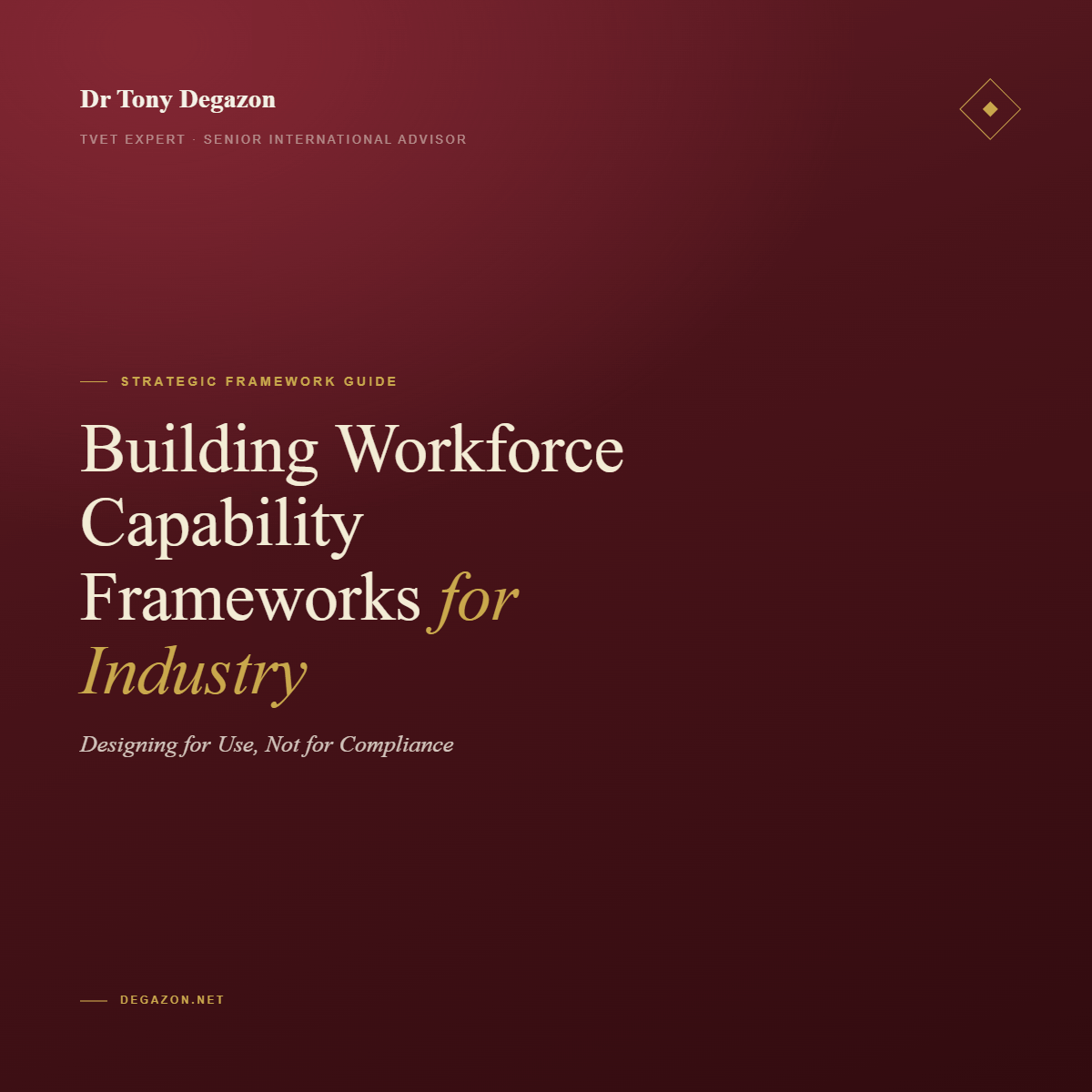 Building Workforce Capability Frameworks for Industry